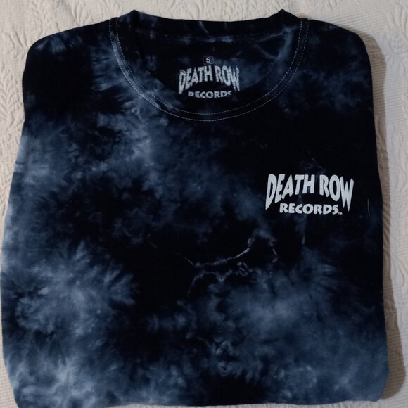 Death Row Records T-Shirt Small (S) Black & Blue Tie Dye Hooded Electric… - Picture 4 of 15